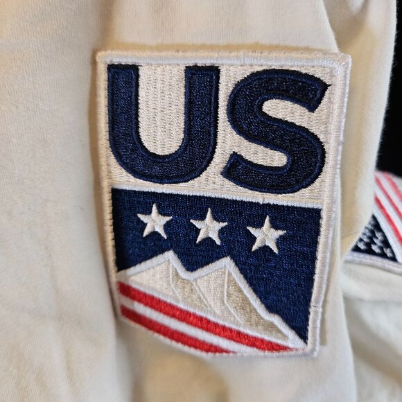 Kappa USA Short Sleeve T-Shirt Mens Medium Cotton White With US Flag & Logo - Picture 4 of 6